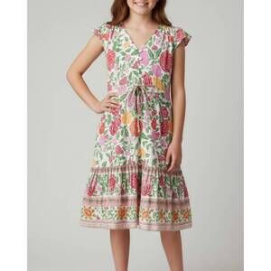 NEW SEALUSTRE girls' capetown dress in blanca rosa